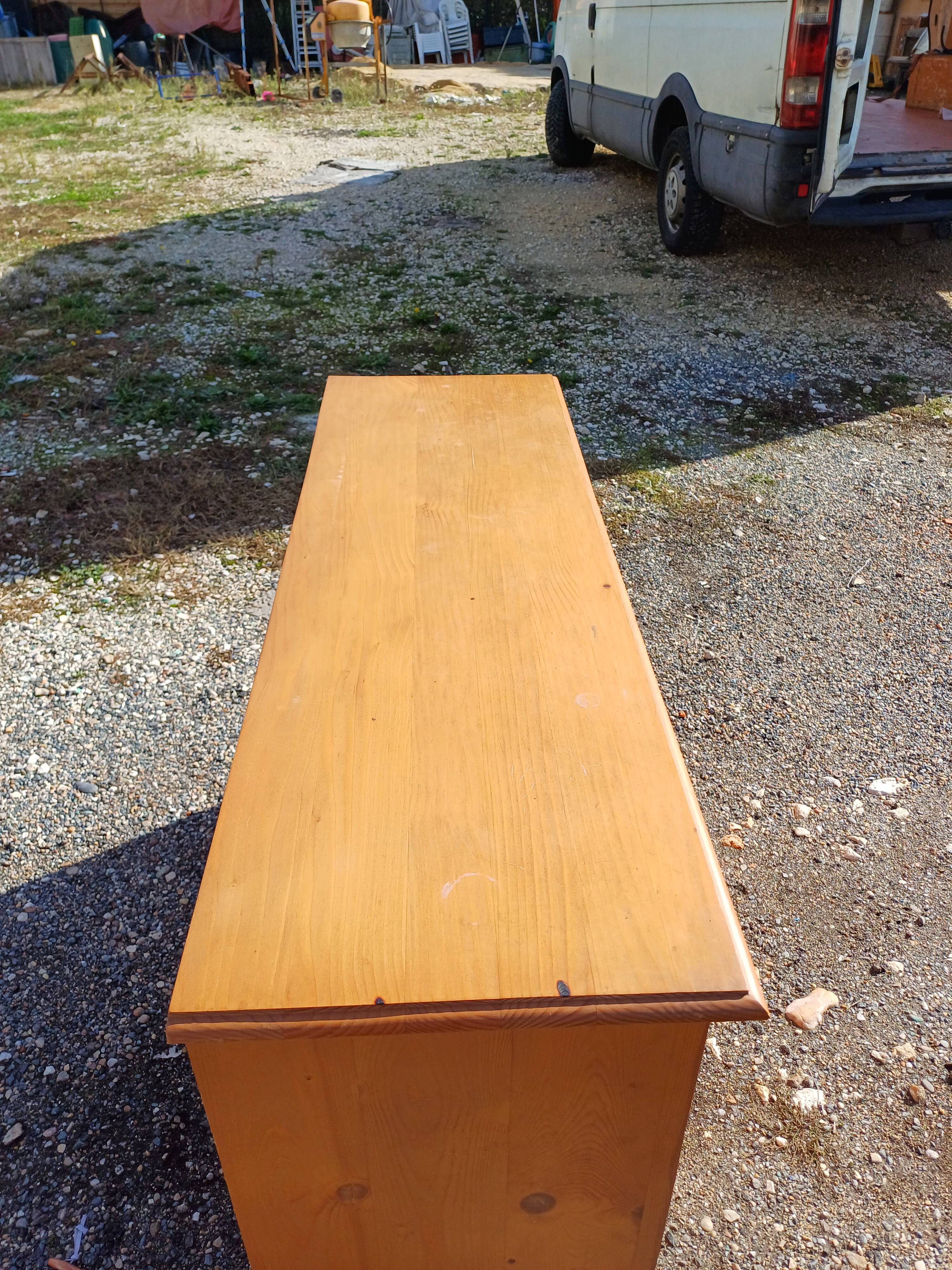 Industrial wooden furniture with drawers