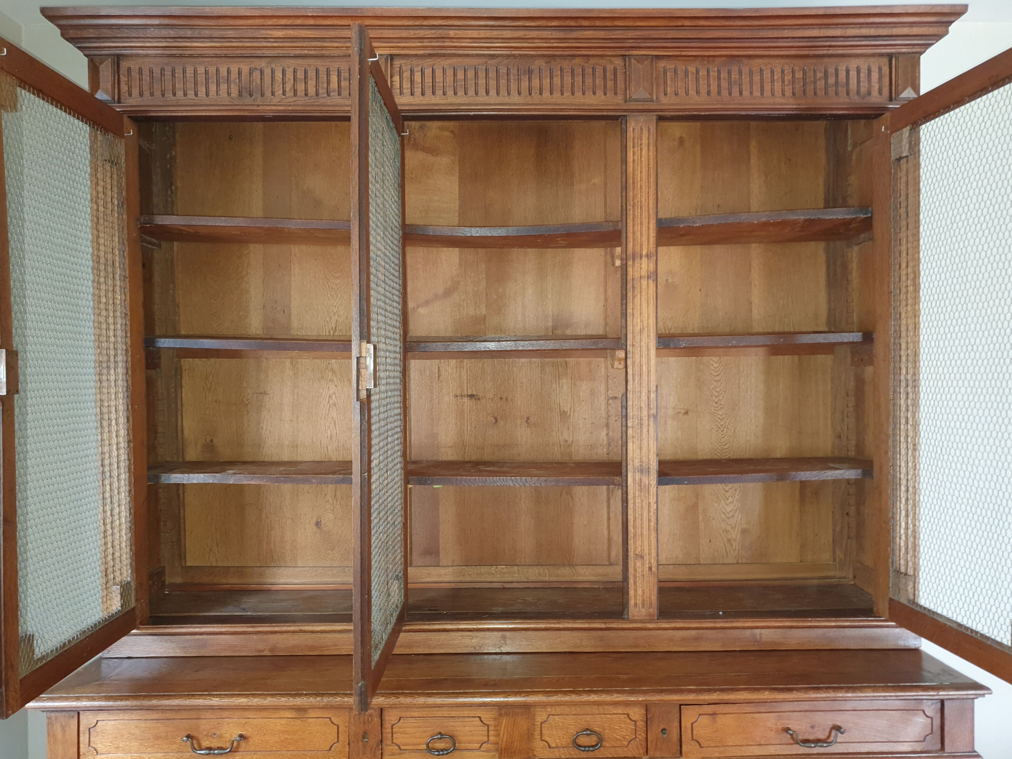 Library mesh doors