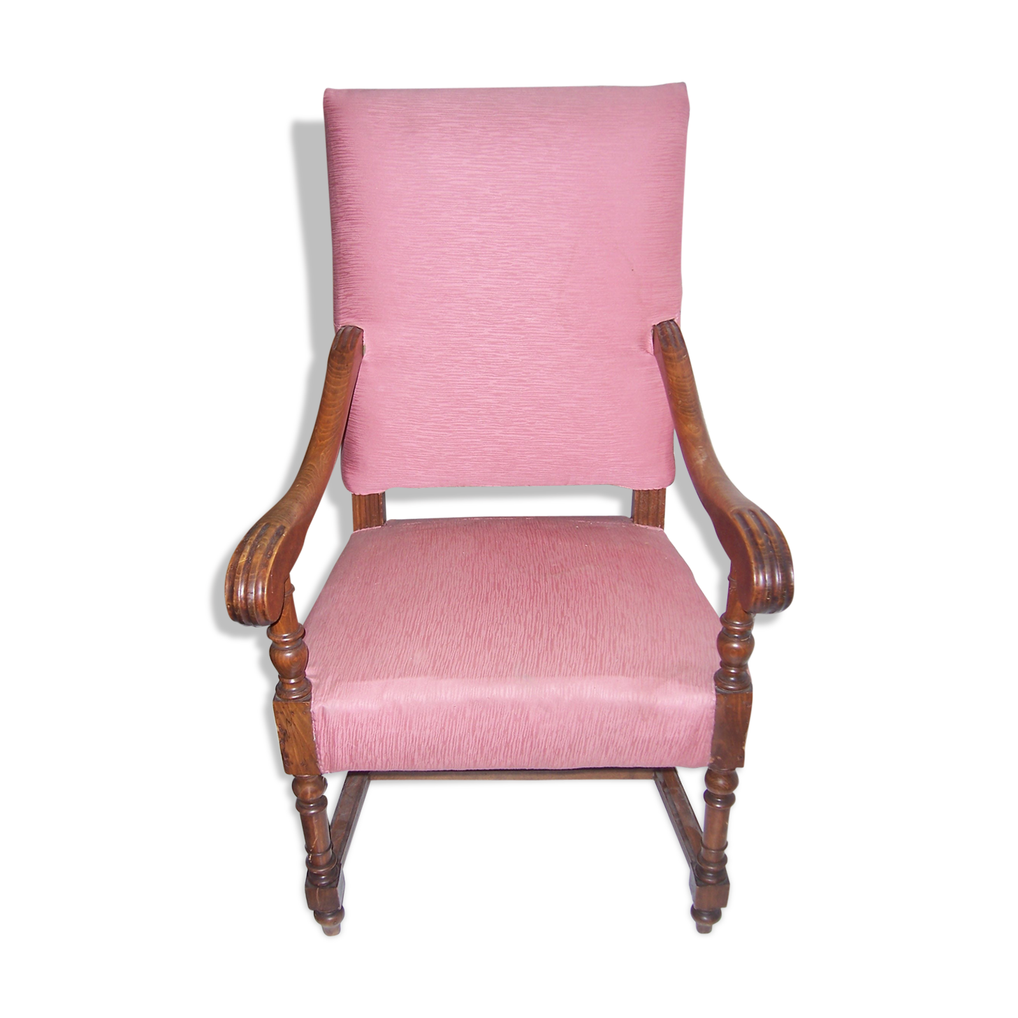 High back fabric wood Chair