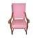 High back fabric wood Chair