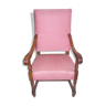 High back fabric wood Chair