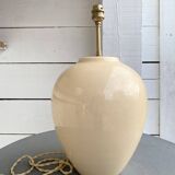Earthenware lamp, fabric cable, fabric lampshade