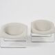 Pair of “Cubic” armchairs by Olivier Mourgue