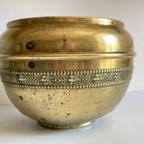Cache-pot by Villedieu brass 70s/80s