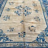 Tapis ancien chinois pékin fait main 194x260 cm