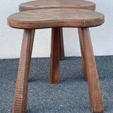 French brutalist tripod stool