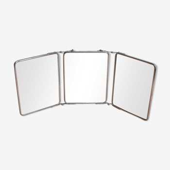 Triptych barber mirror