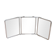 Miroir de barbier triptyque