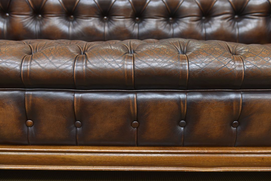 Chesterfield leather sofa