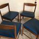 Lot de 4 chaises scandinaves teck 1960’s
