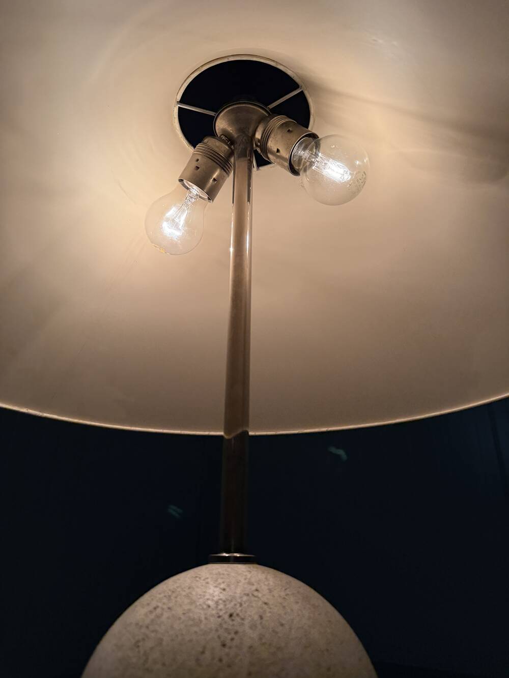 Large Italian travertine table lamp 1960’s