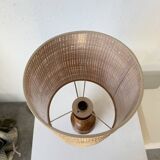 1950s turned olive wood table lamp