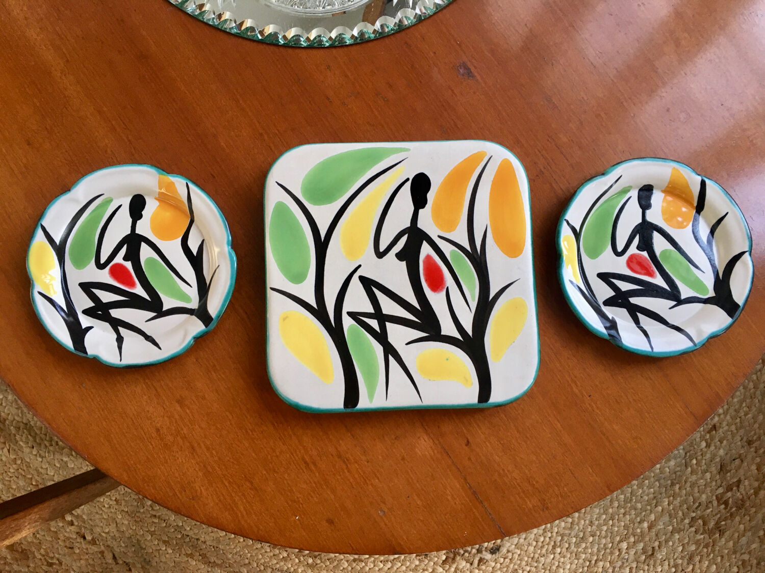 Ceramic trifle by Gabriel Fourmaintraux 1960s