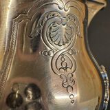 Pot à lait ancien en métal argenté – Style Rococo, décor ciselé, début