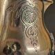 Antique silver-plated metal milk jug – Rococo style, chased decoration, early