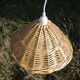 Vintage wicker pendant lamp