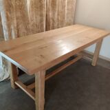 Table de ferme en chêne massif