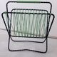 Porte revue vintage metal et scoubidou vert