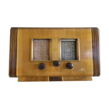 Vintage decoration radio station - Wood, Bakelite - Electroradio Institute, Paris - 50s
