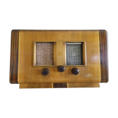 Vintage decoration radio station - Wood, Bakelite - Electroradio Institute, Paris - 50s