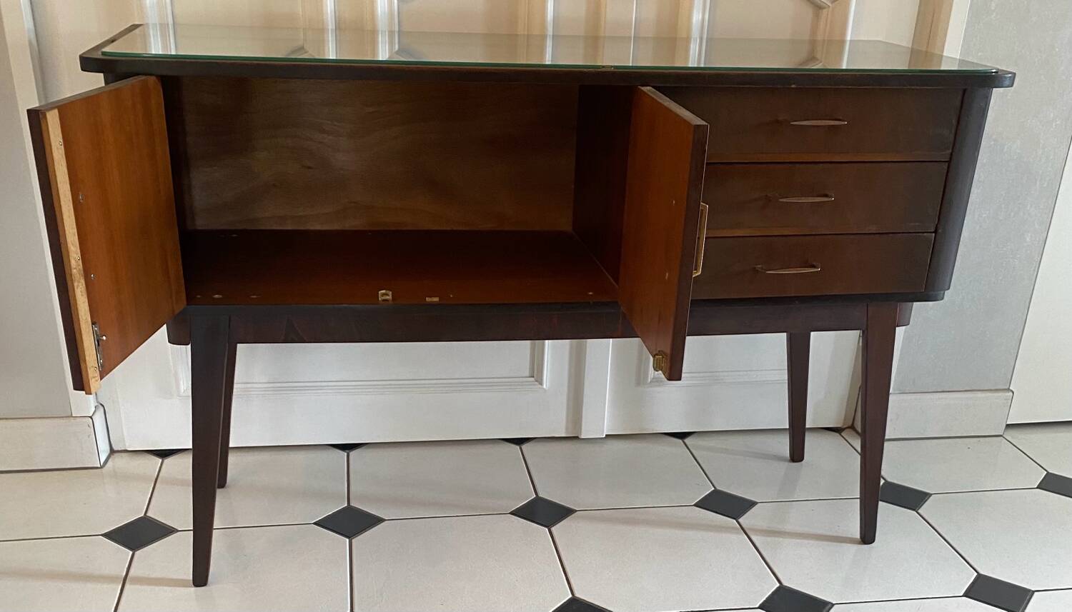 Vintage compass feet sideboard