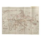 Panoramic map of the city of Jerusalem 1950's