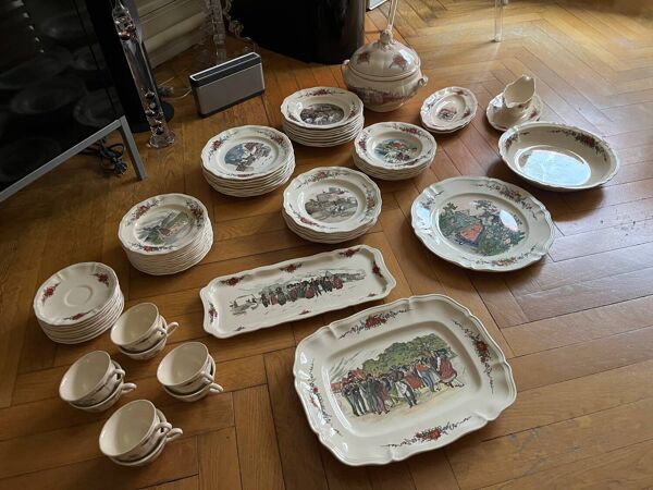 Vaisselle en faïence de Sarreguemines