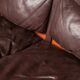 A 20thc italian brown leather sofa by gae aulenti for poltronova c.1962