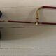 Adjustable wall lamp in black lacquered iron and brass, Italy, circa 1950