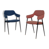 Pair of compass chairs - 50s