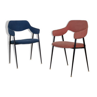 Pair of compass chairs - 50s