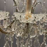 Lustre italien en verre de Murano en cristal, années 1950