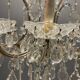 Italian crystal murano glass chandelier, 1950s