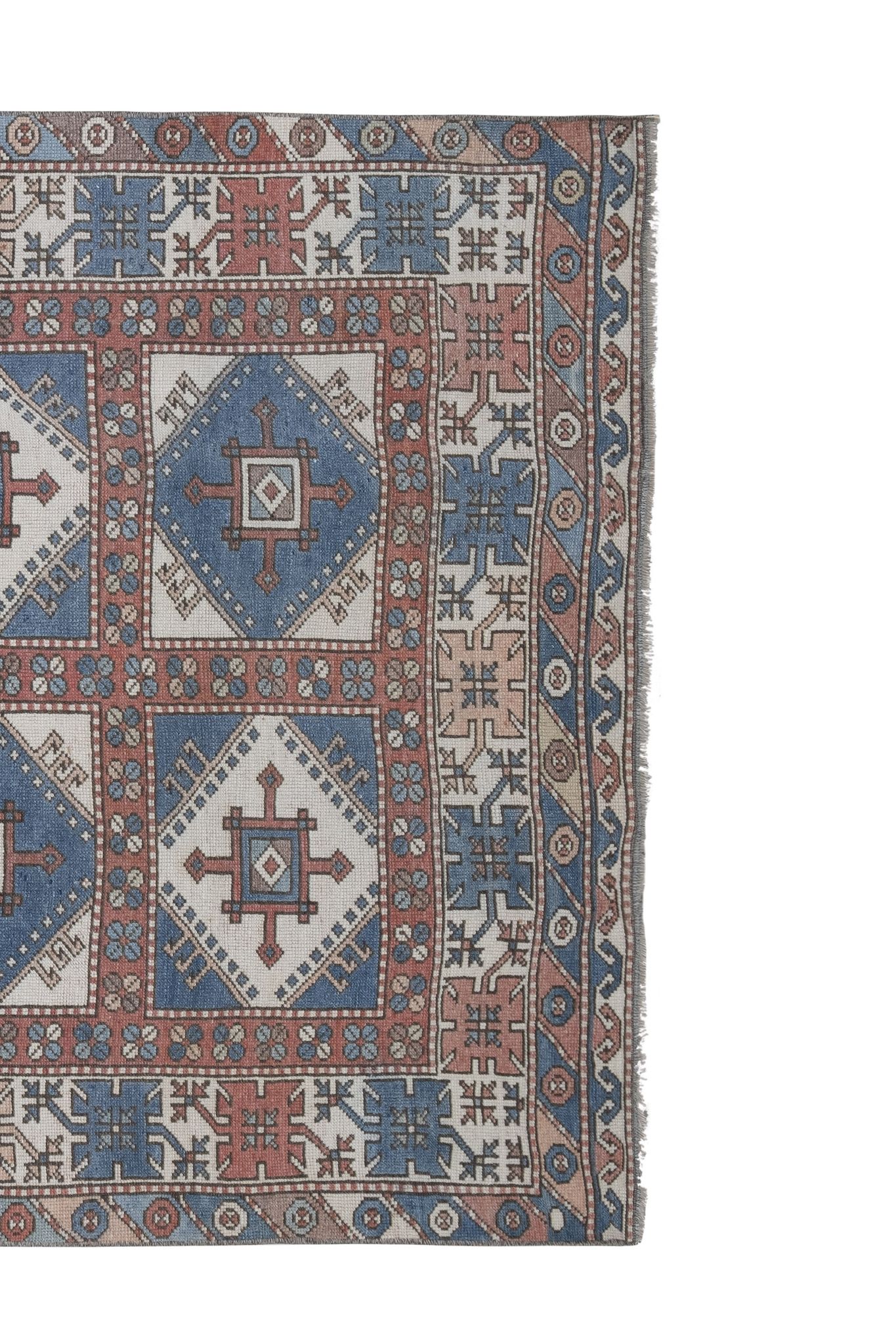 Vintage Turkish Oushak Rug 143 x 213 cm