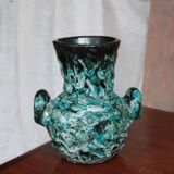 Vase céramique émaillée style Vallauris