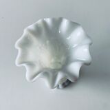 White opaline vase decoration geese