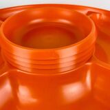 Vintage 1970s orange plastic Prisunic Flair aperitif platter