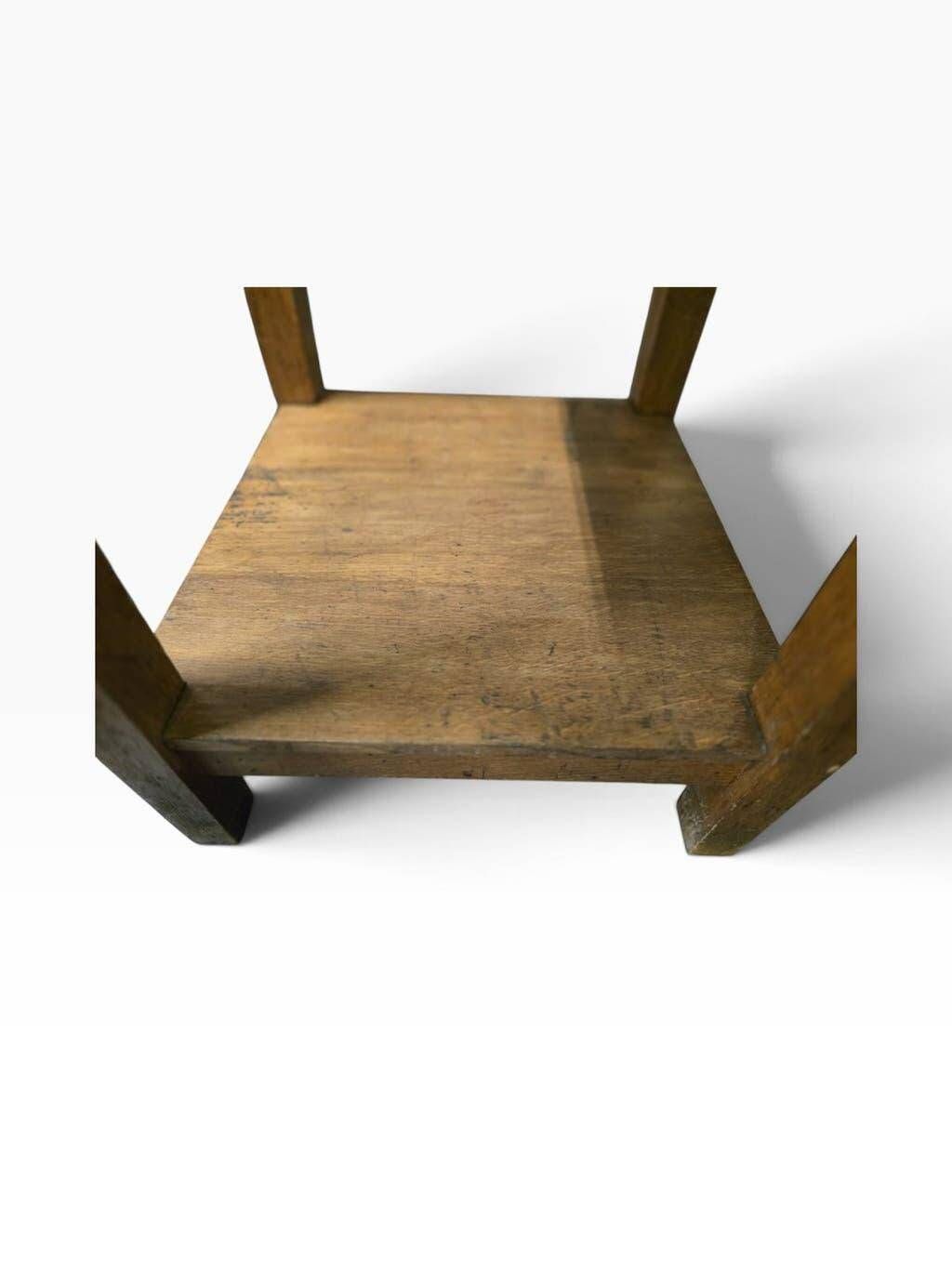 Vintage high side table in wood / counter / mini kitchen furniture