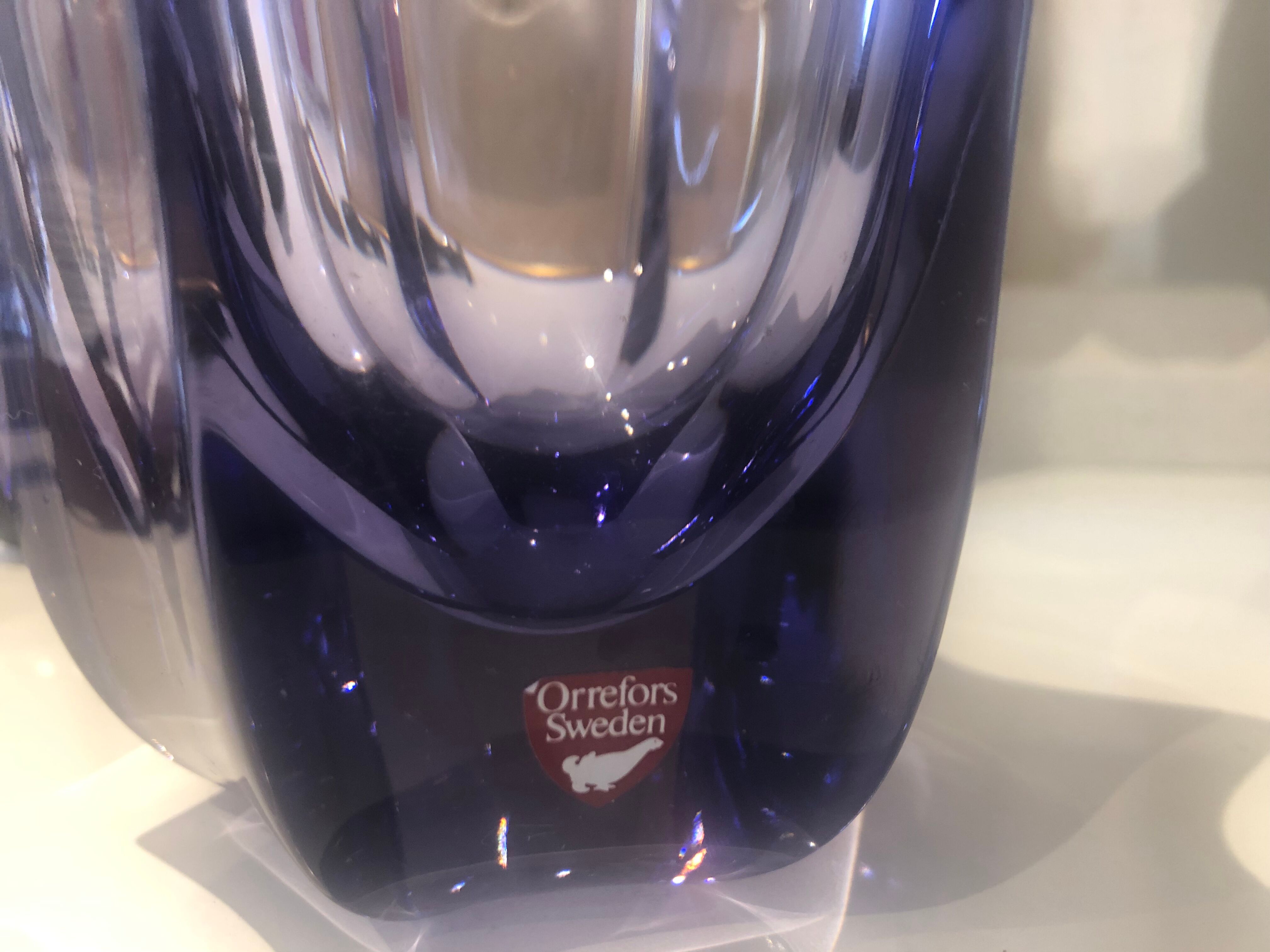 Tulip cup swedish crystal orrefors