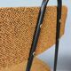 Set of 4 Italian dining chairs newly upholstered 1950s