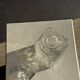 Crystal whisky decanter with diamond point pattern H23
