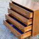 Vintage chest of drawers from the 50s/60s in oak 4 drawers feet bobbin