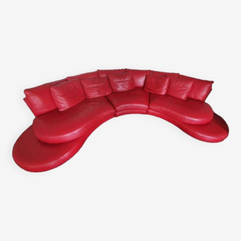 Superb modular leather sofa