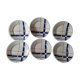 6 dessert plates Faience Badonviller Décor Biarritz