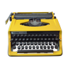 Typewriter Brother 800 deluxe. Vintage yellow