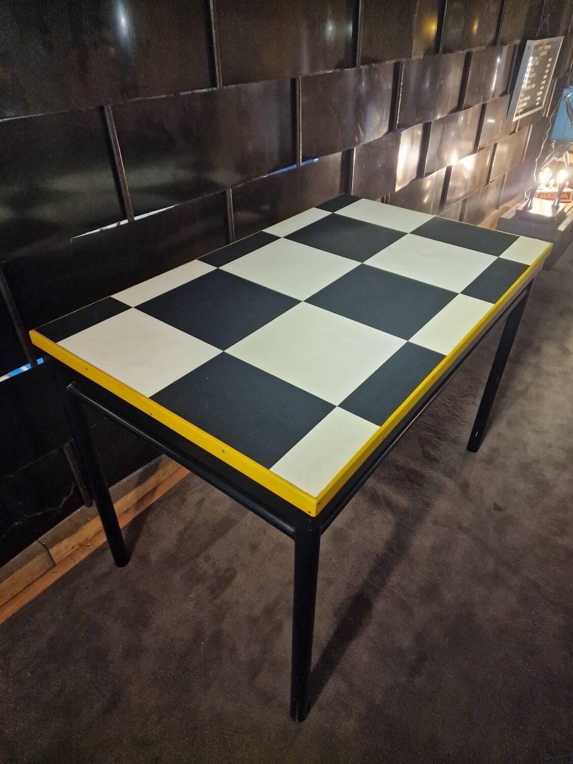 Table design in the style of Le Corbusier.