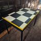 Table design in the style of Le Corbusier.