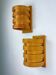 Pair of Hans Agne Jakobsson pine wall lights for Markaryd, Sweden, 1970s