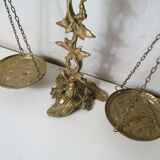 Vintage brass apothecary scale