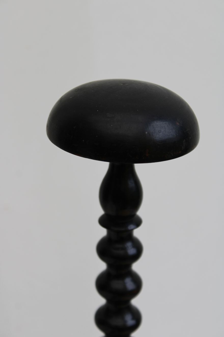 Old wooden hat rack